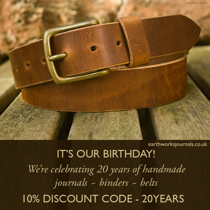 Earthworks is 20 Years Old, or: A Bit About Birthdays & Belts.
