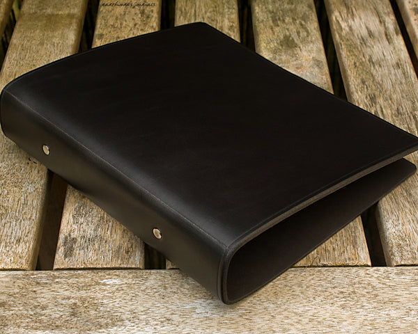 A5 Leather Ring Binders - Plain Classics