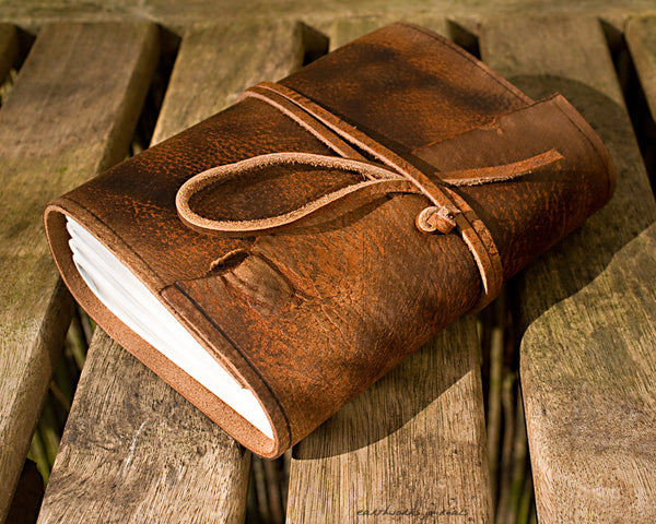 A6 Standard Leather Wraparound Journals