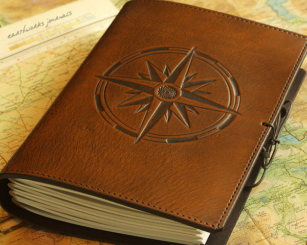 A5 Medium Leather Journals - Tooled Designs