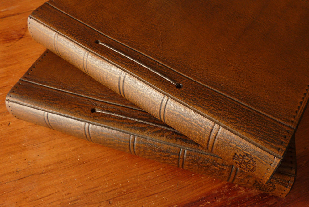 Handcrafted Pentagram Leather Journal Extra Large Celtic Embossed Leather Journal With Lock Seven Stone Chakra Leather Journal Notebook - Seven Crafts