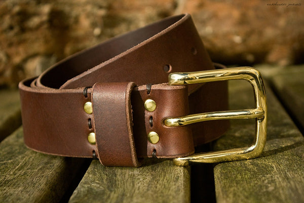 the earthworks classic dark brown leather belt 2 - earthworks journals - ECLB003