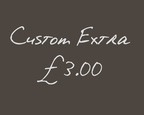 Custom Extra - £3.00 - Earthworks Journals