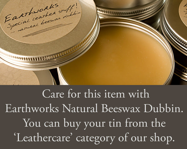 Care for your leather with Earthworks Natural Beeswax Dubbin - Earthworks Journals